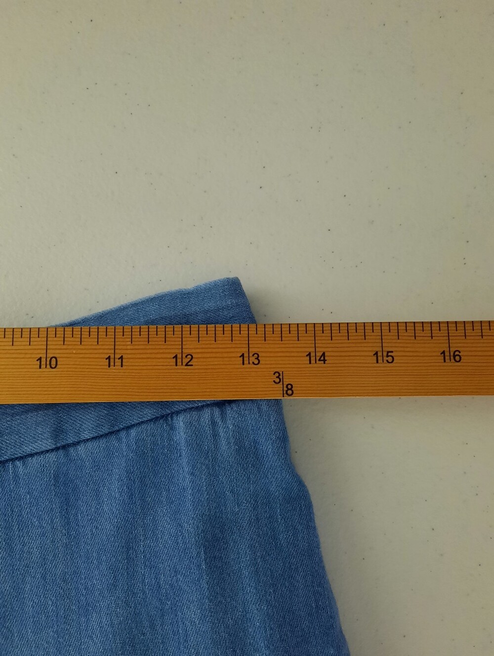 Madewell Chambray Huston High Rise Pull On Wide Leg Crop Pants size Small - Picture 11 of 16